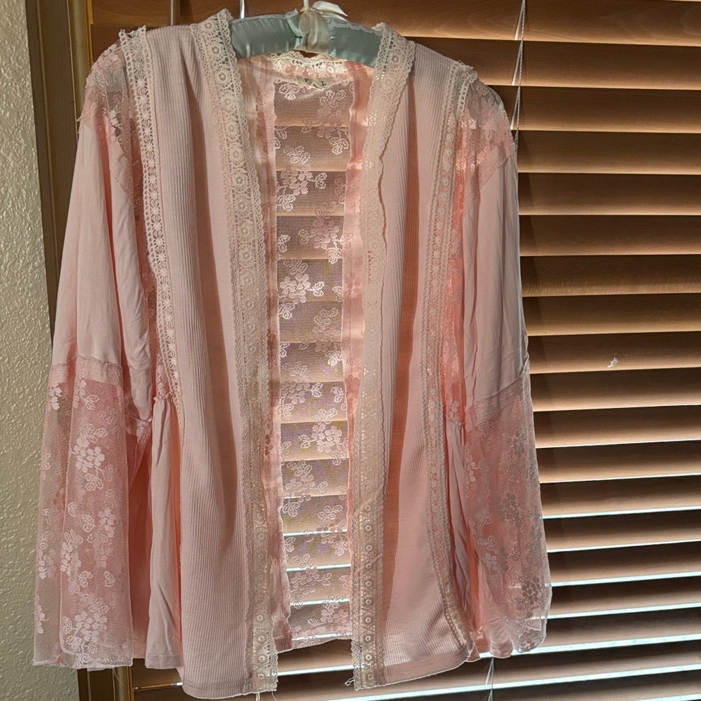 POL Pink Lace Women's Robe